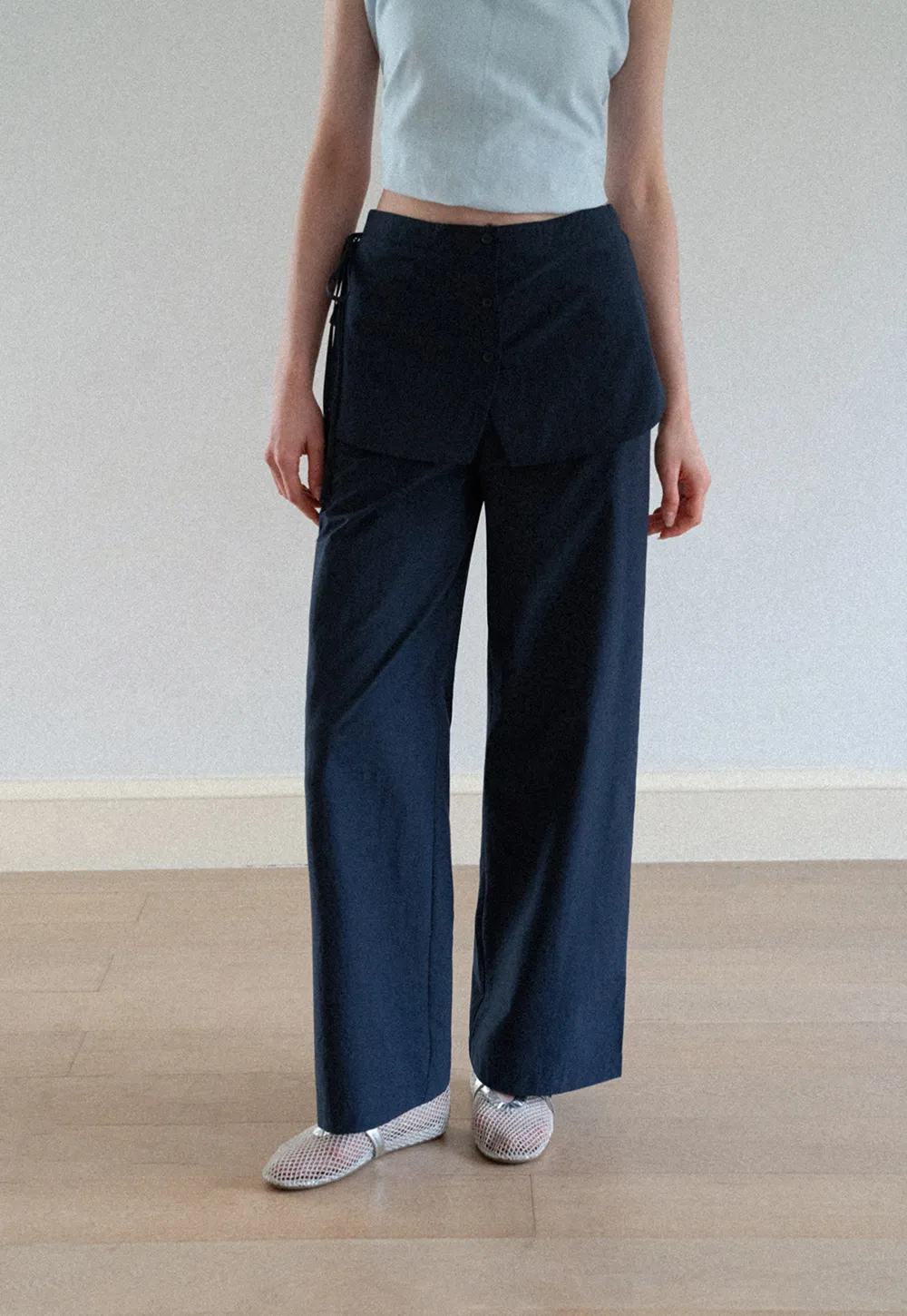 High Waist Wide Leg Casual Pants
