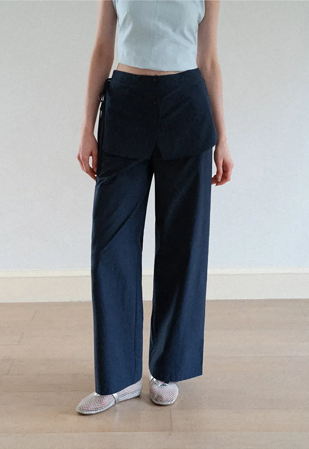 High Waist Wide Leg Casual Pants