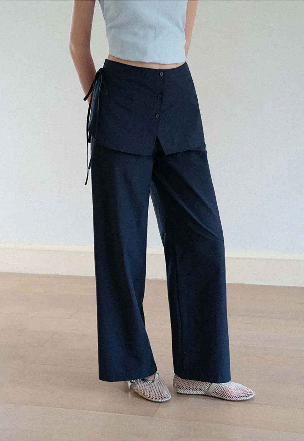 High Waist Wide Leg Casual Pants
