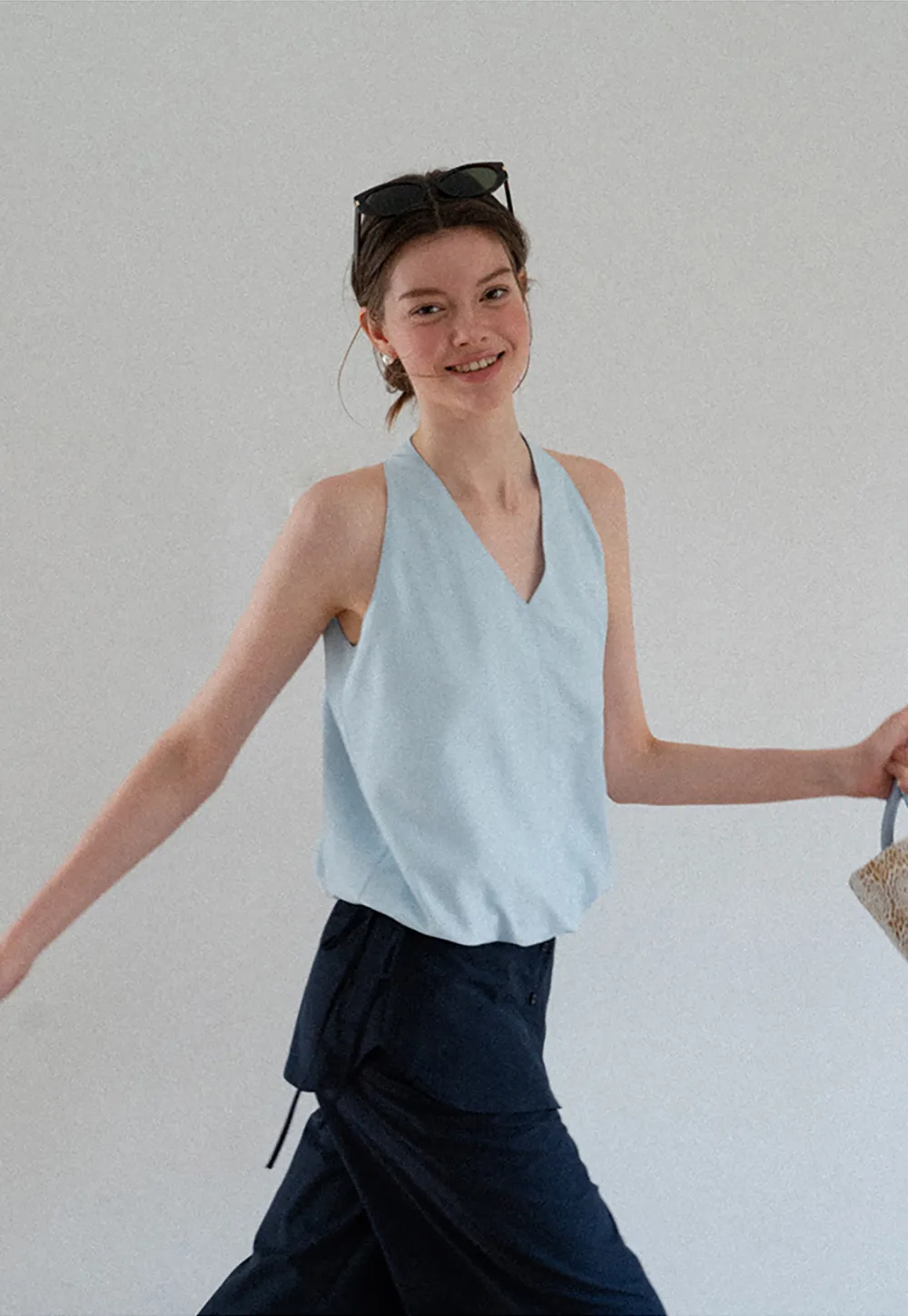 High Waist Wide Leg Casual Pants