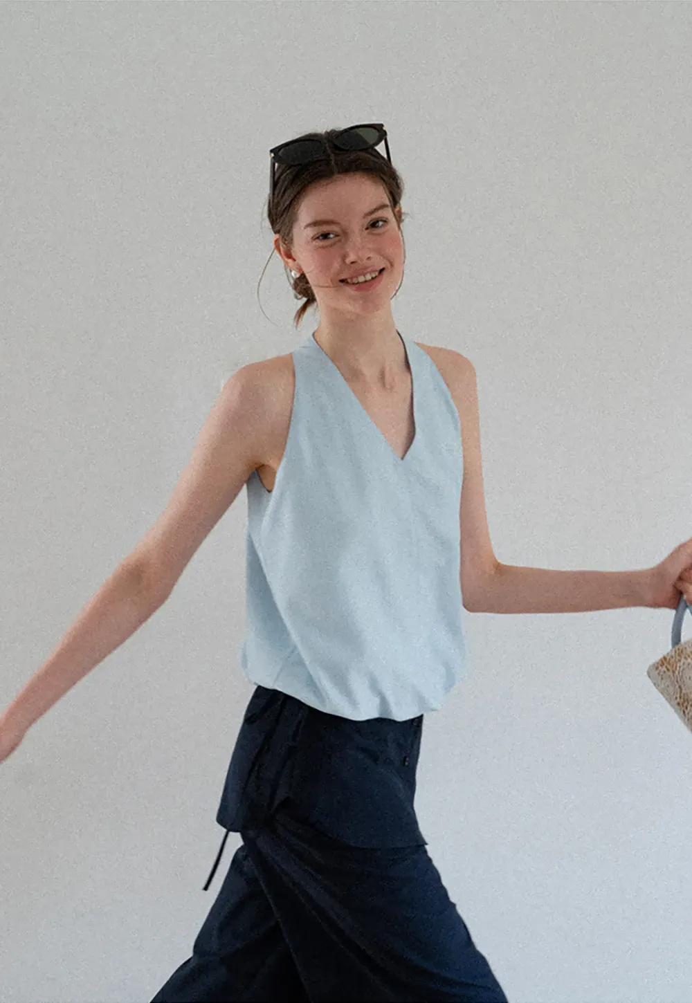 High Waist Wide Leg Casual Pants