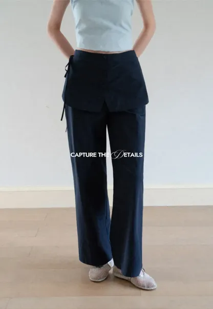 High Waist Wide Leg Casual Pants