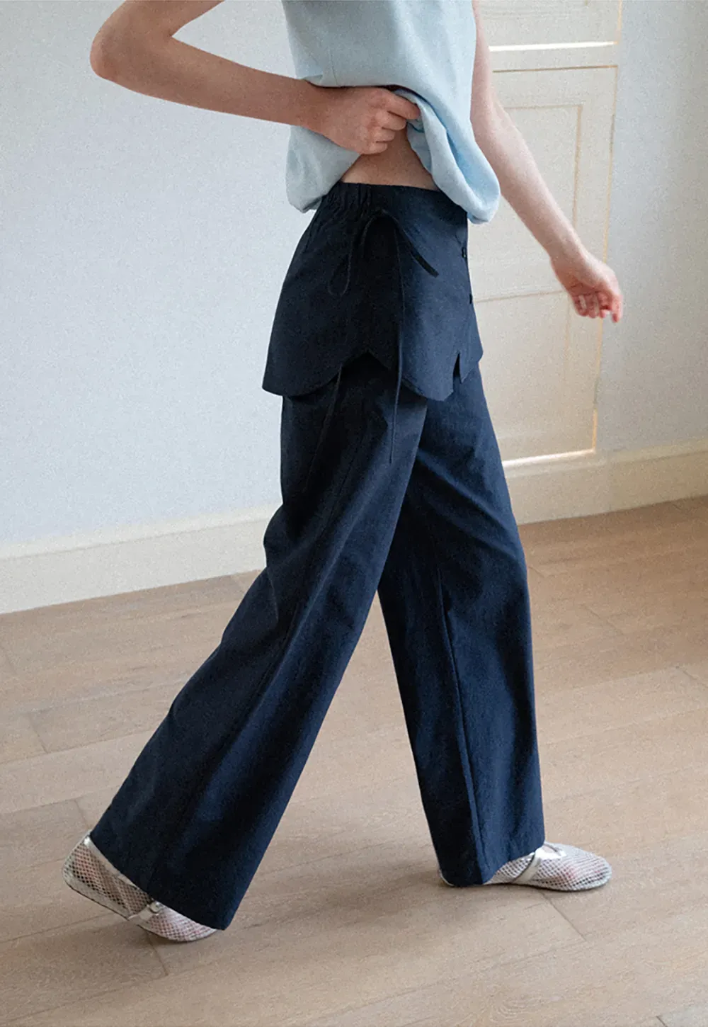 High Waist Wide Leg Casual Pants