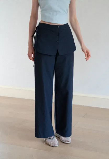 High Waist Wide Leg Casual Pants