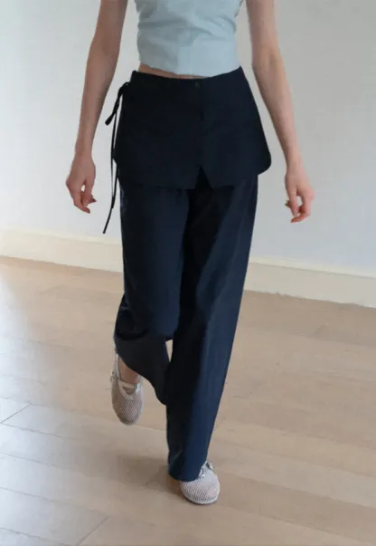 High Waist Wide Leg Casual Pants