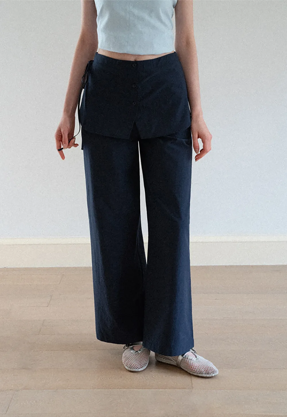 High Waist Wide Leg Casual Pants