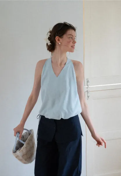 High Waist Wide Leg Casual Pants