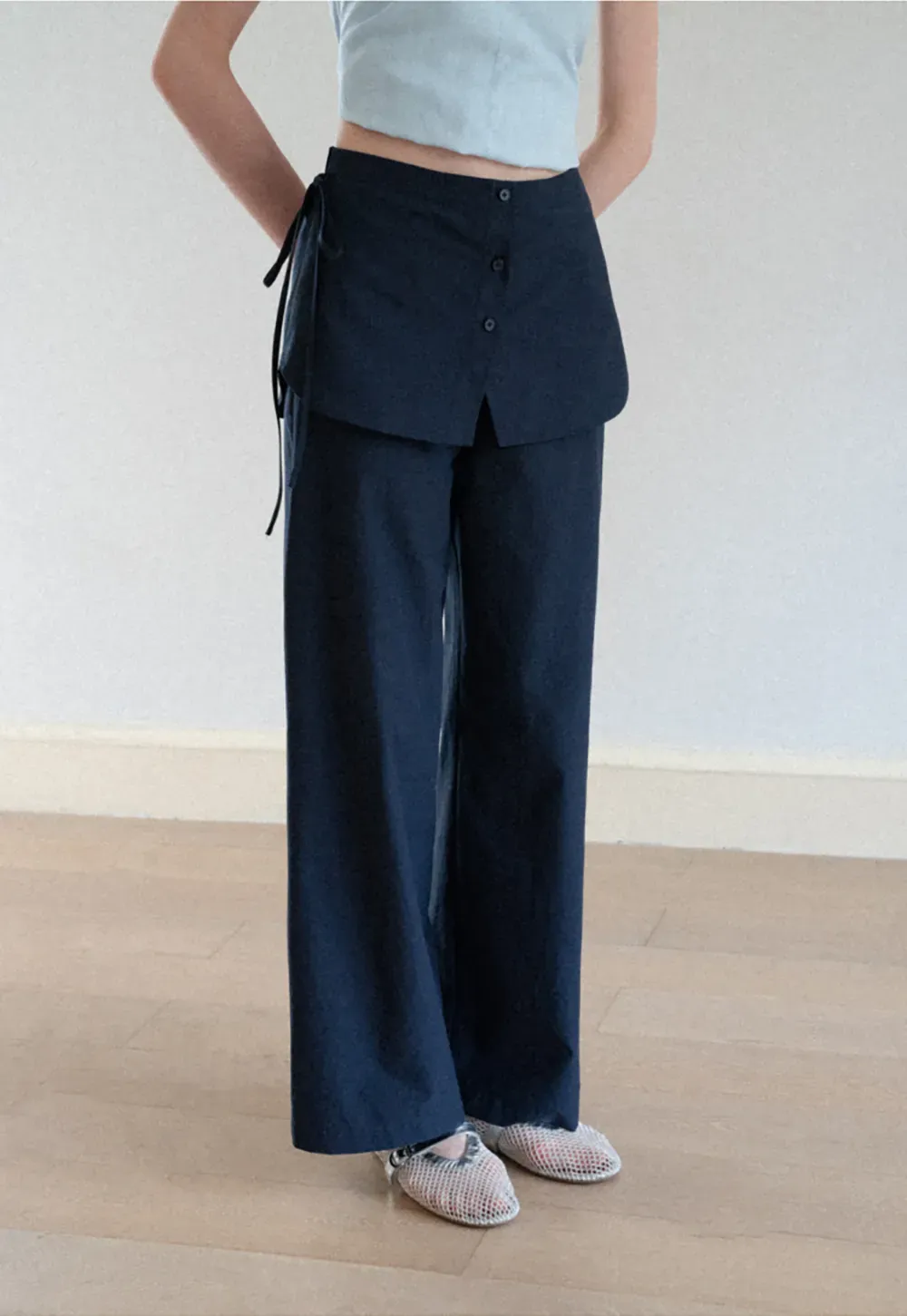 High Waist Wide Leg Casual Pants