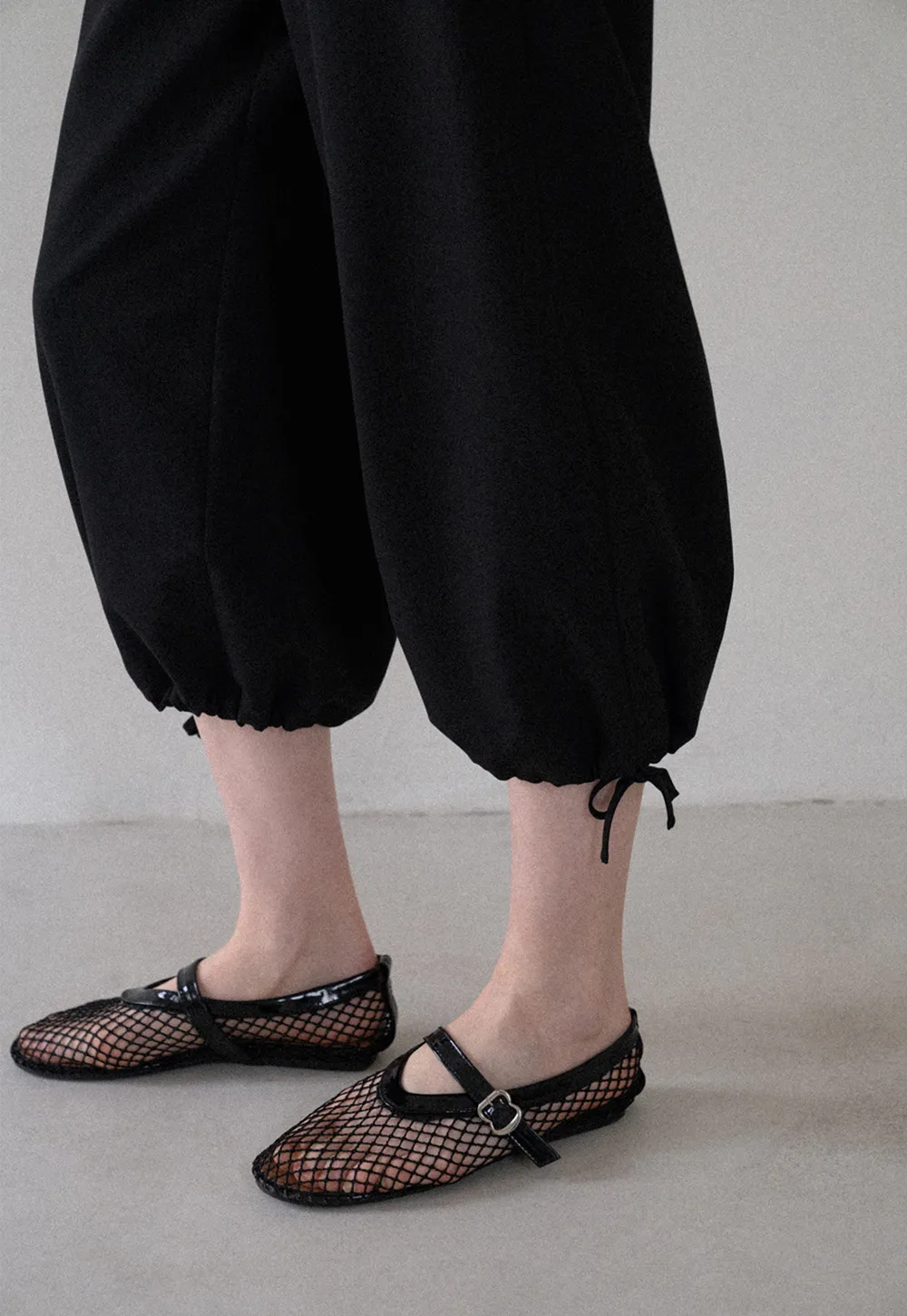 Lässige, lässige Hose mit weitem Bein und Kordelzugbund