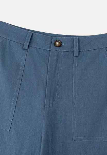 High Waist Wide Leg Pleated Casual Pants