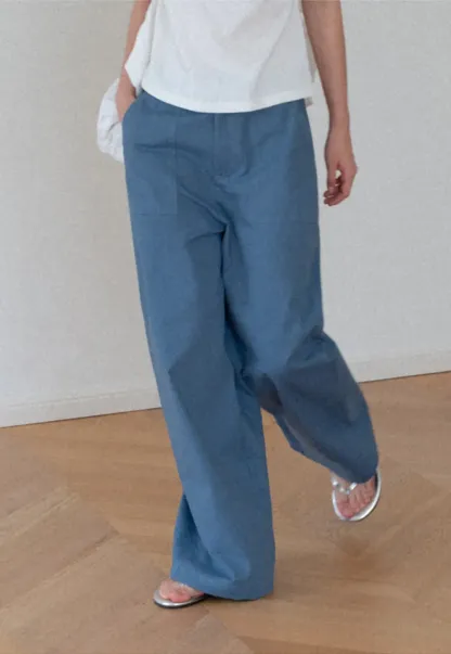 High Waist Wide Leg Pleated Casual Pants