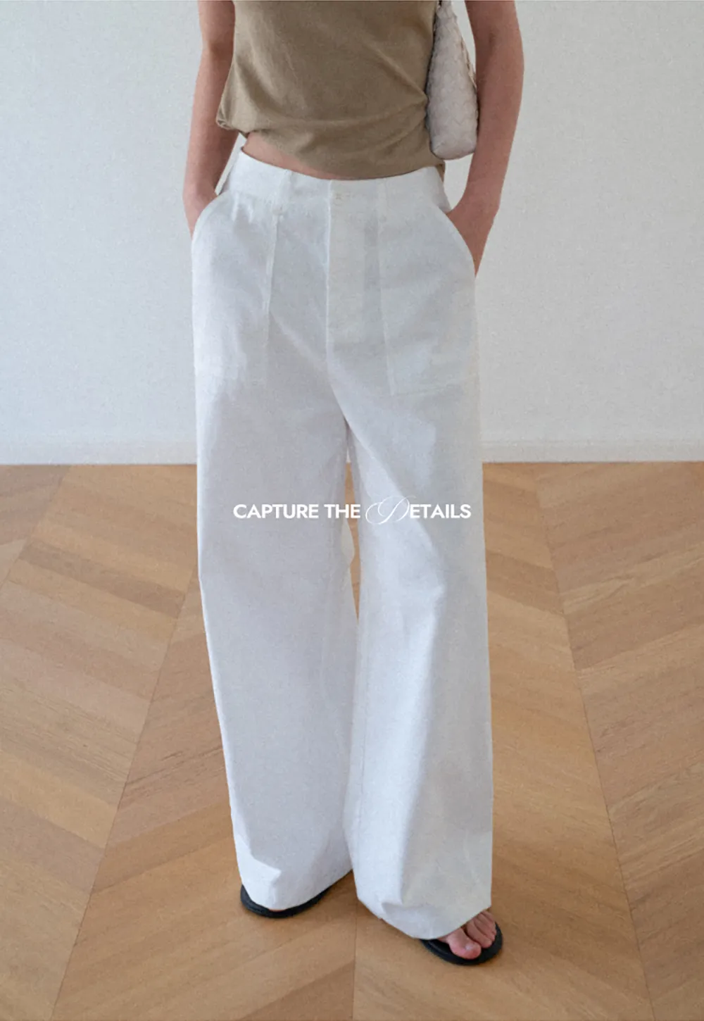High Waist Wide Leg Pleated Casual Pants