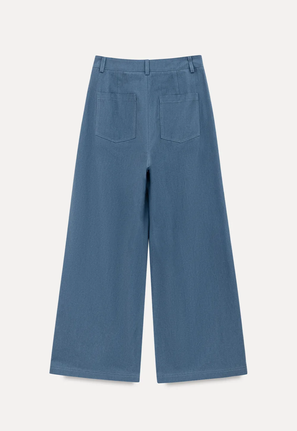 High Waist Wide Leg Pleated Casual Pants