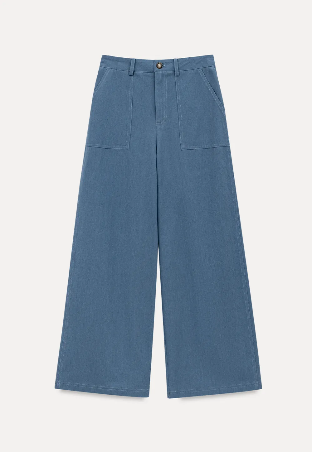 High Waist Wide Leg Pleated Casual Pants