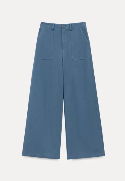 High Waist Wide Leg Pleated Casual Pants
