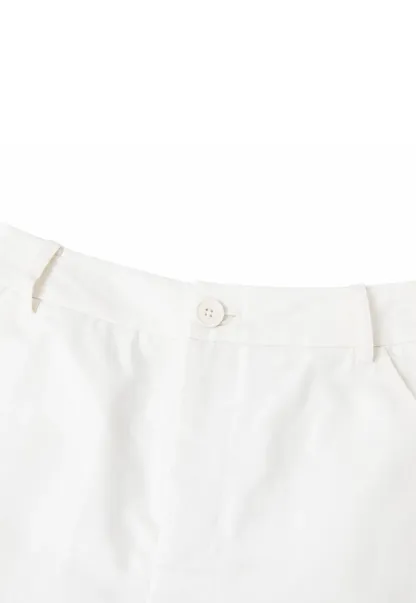 Ruffled Hem High Waist Shorts