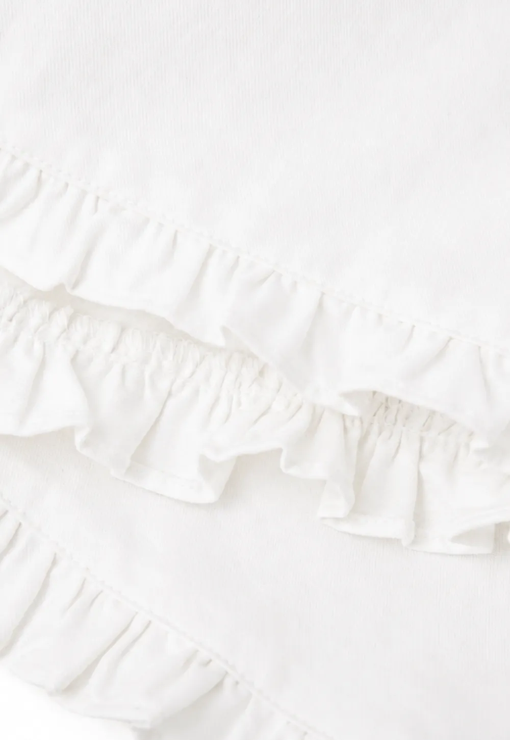 Ruffled Hem High Waist Shorts