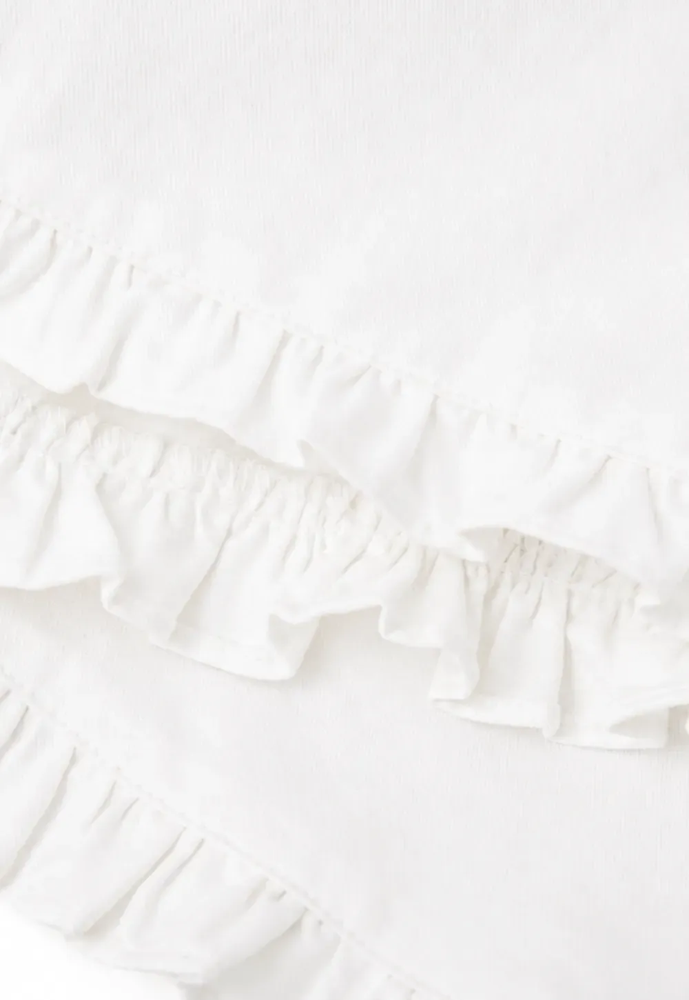 Ruffled Hem High Waist Shorts