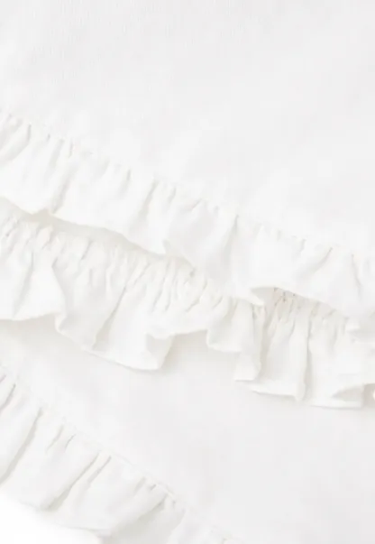 Ruffled Hem High Waist Shorts