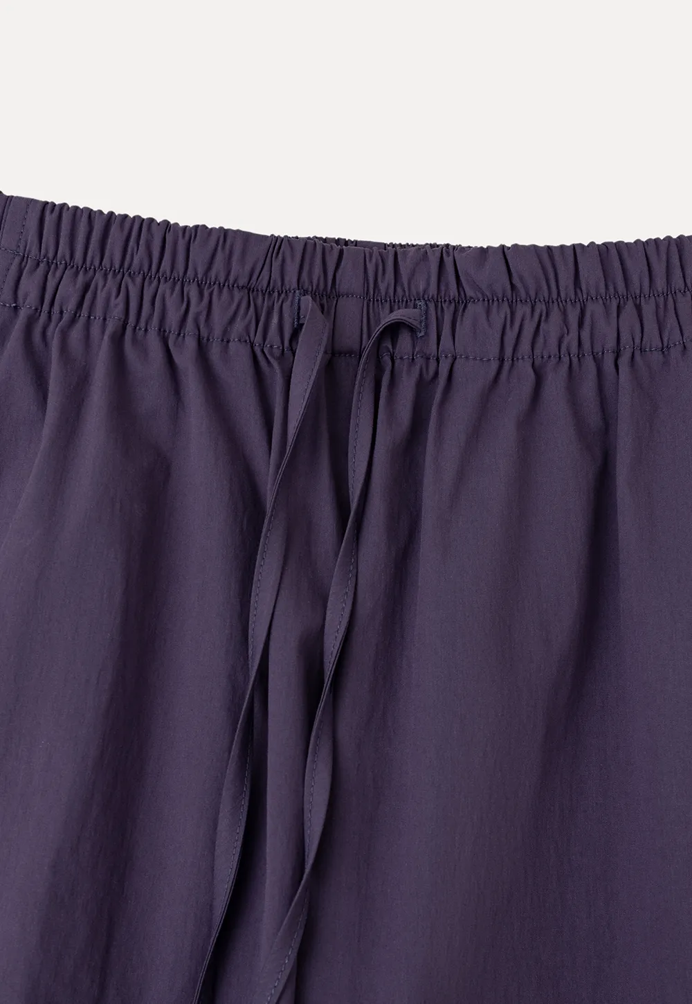 Elastic Waist Drawstring Wide Leg Casual Pants