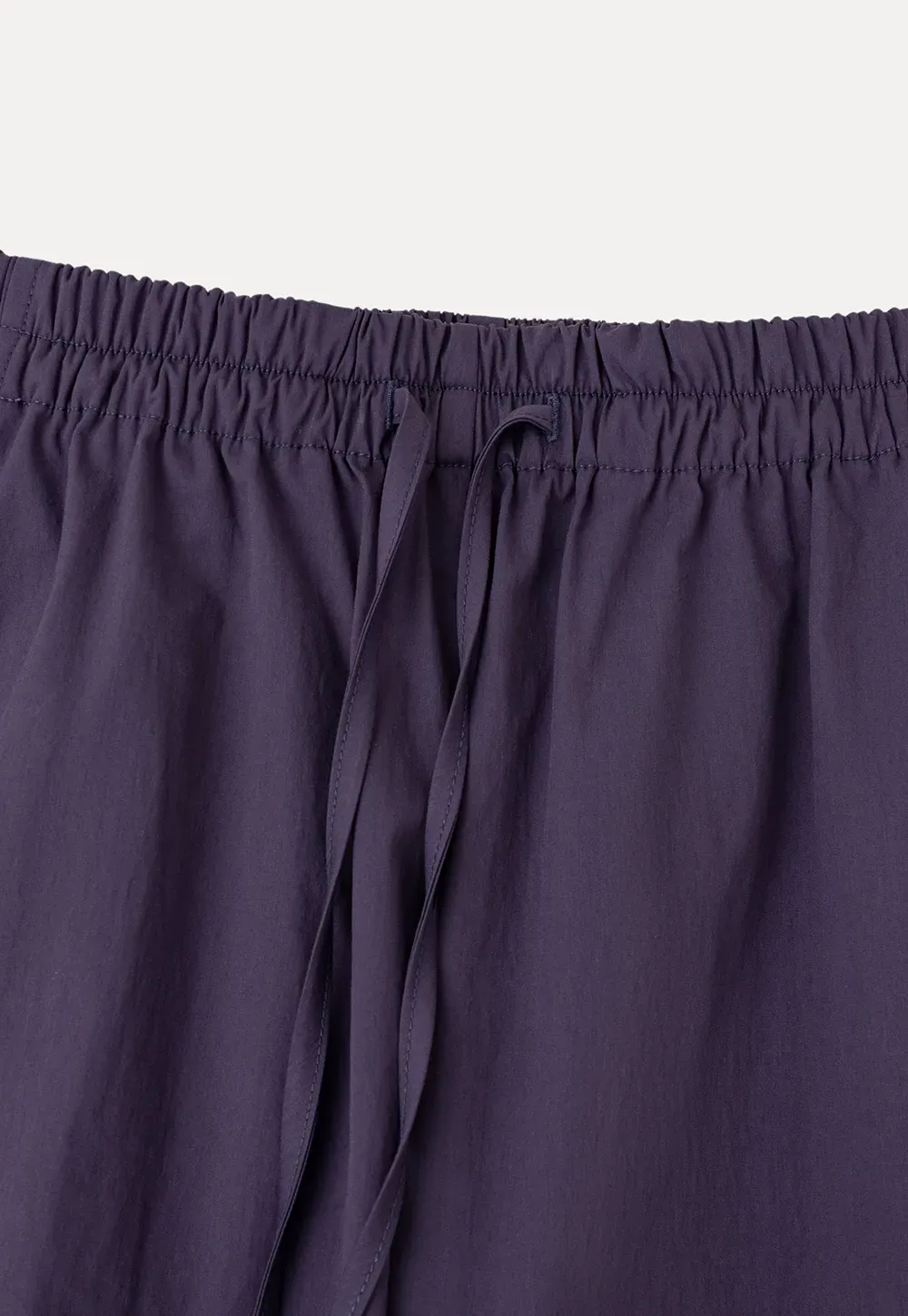 Elastic Waist Drawstring Wide Leg Casual Pants