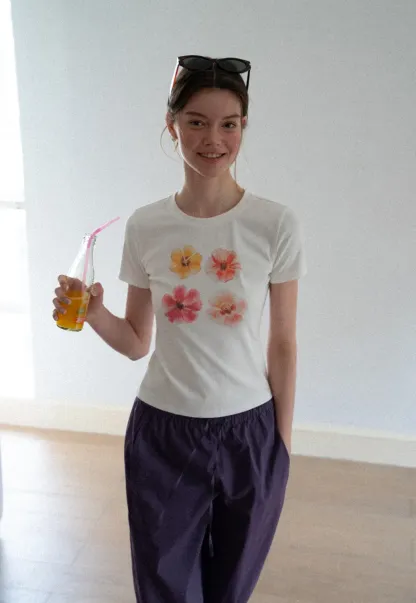 Elastic Waist Drawstring Wide Leg Casual Pants