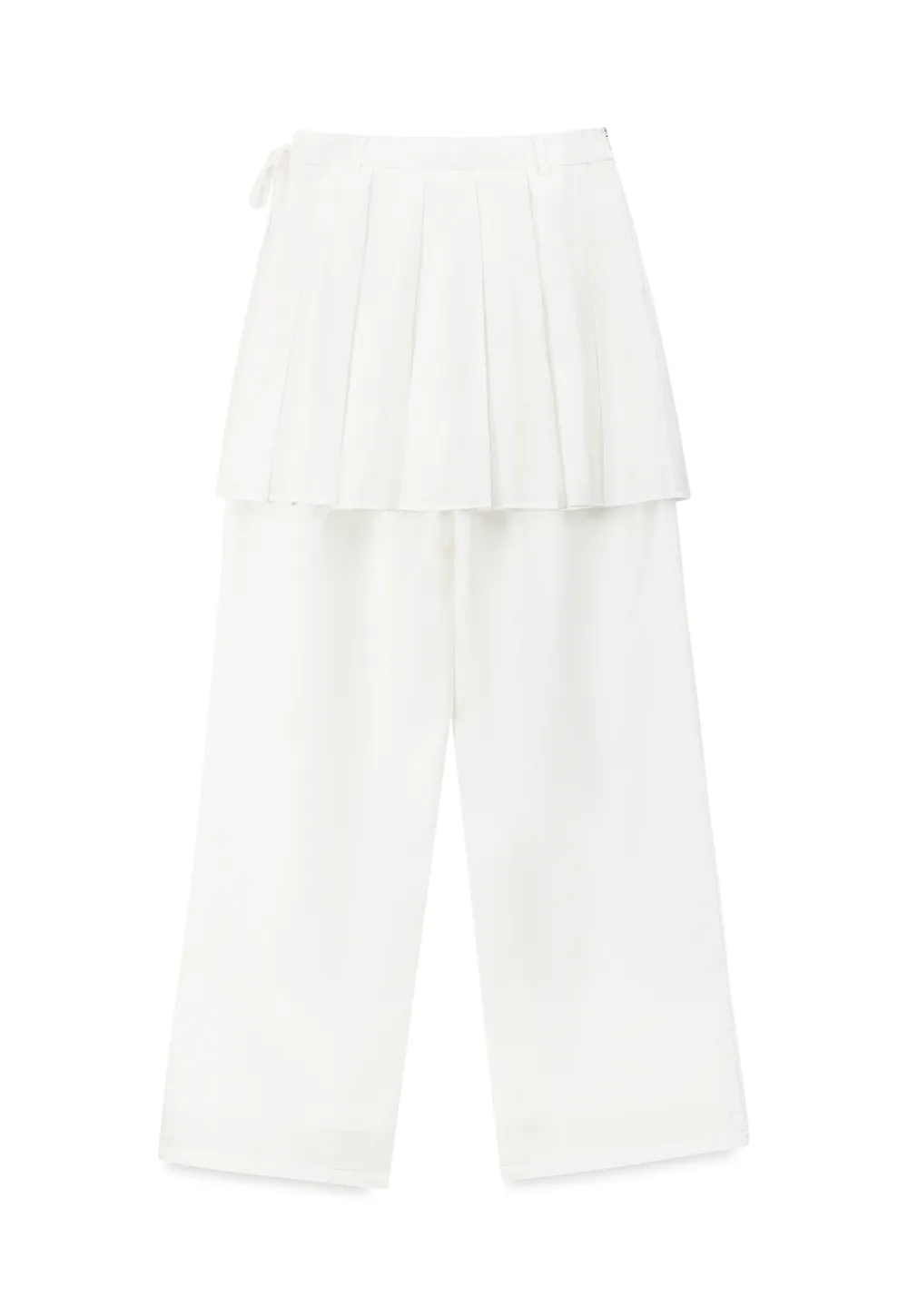 Pleated Layered High Waist Casual Pants