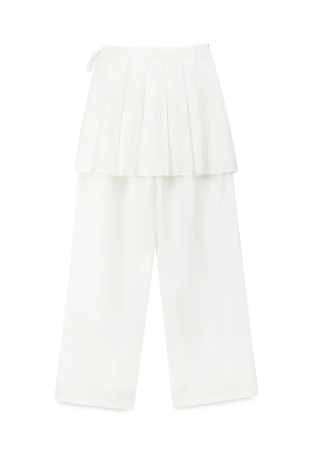 Pleated Layered High Waist Casual Pants