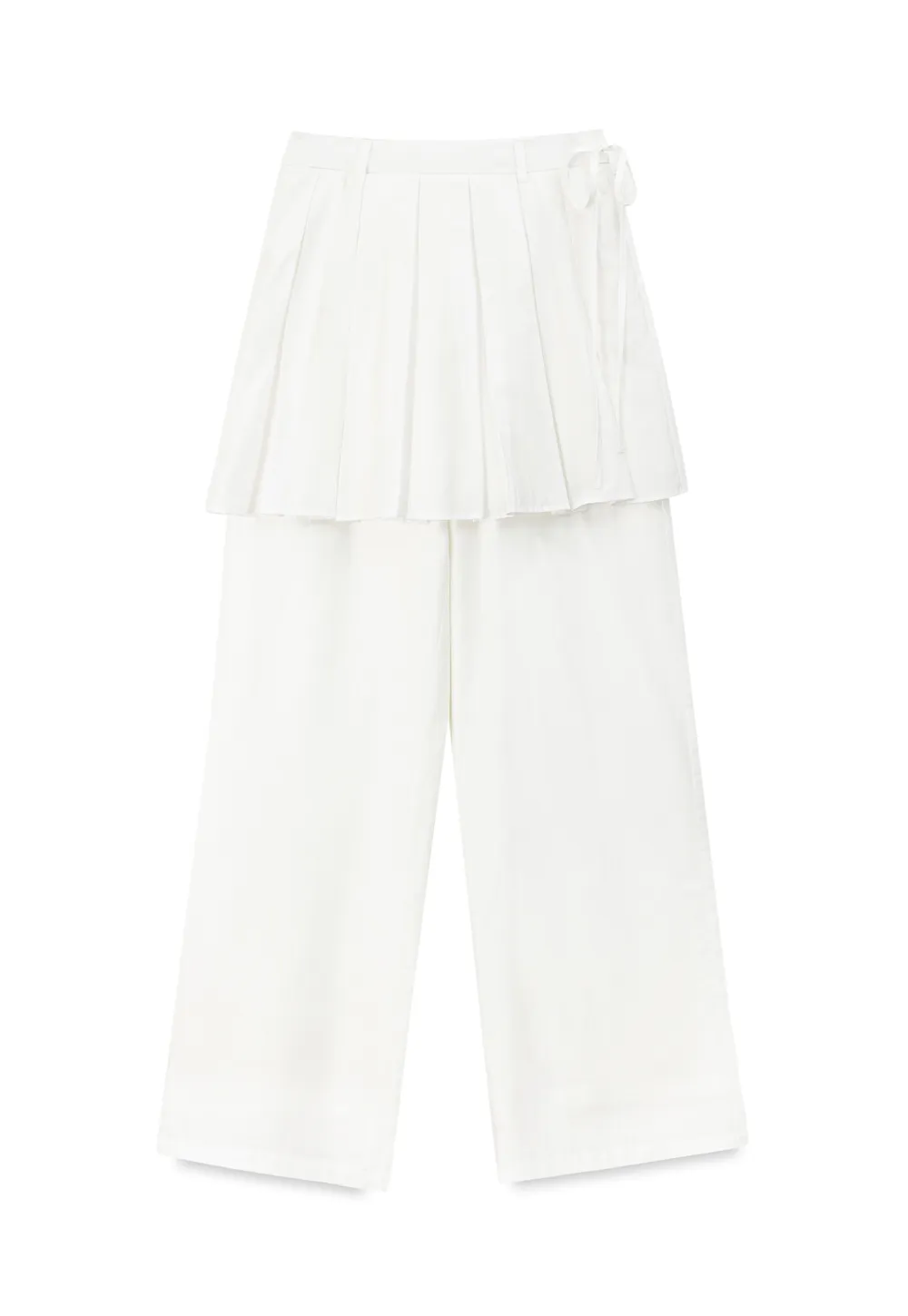 Pleated Layered High Waist Casual Pants