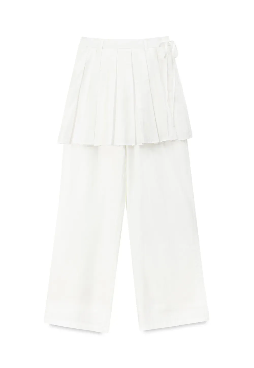 Pleated Layered High Waist Casual Pants