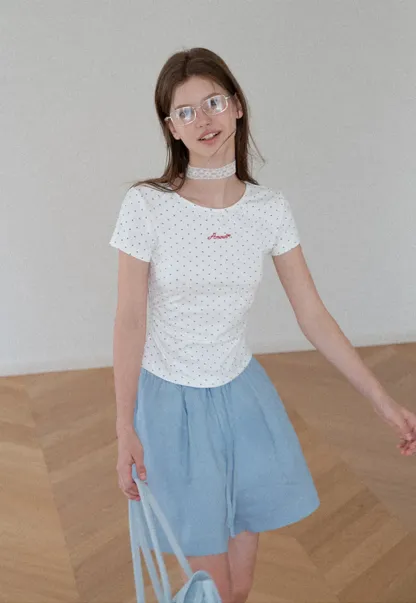 Elastic Waist Pleated Loose Fit Casual Pants