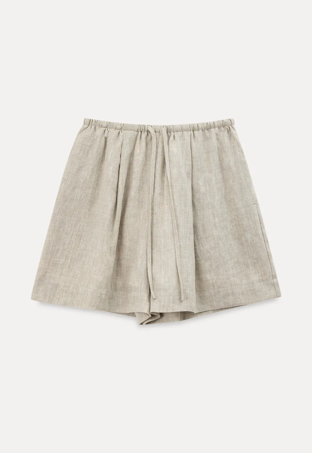 Elastic Waist Pleated Loose Fit Casual Pants
