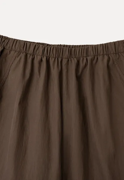 Elastic Waist Wide Leg Casual Pants