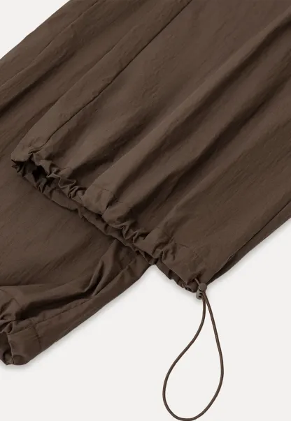 Elastic Waist Wide Leg Casual Pants