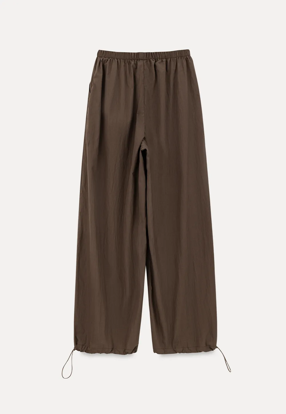 Elastic Waist Wide Leg Casual Pants