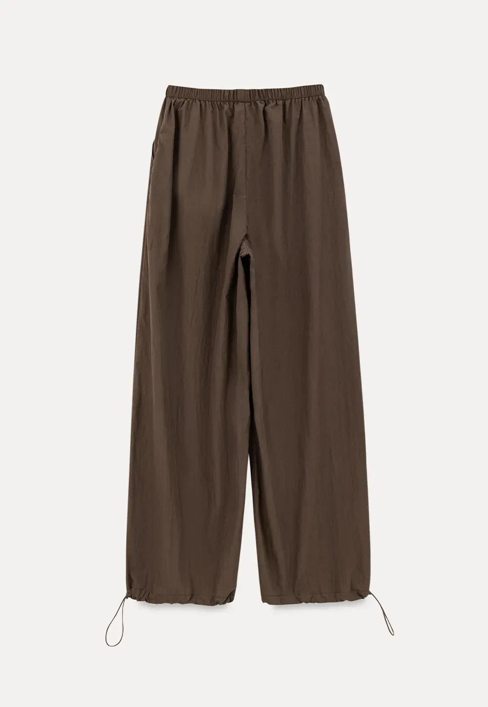 Elastic Waist Wide Leg Casual Pants