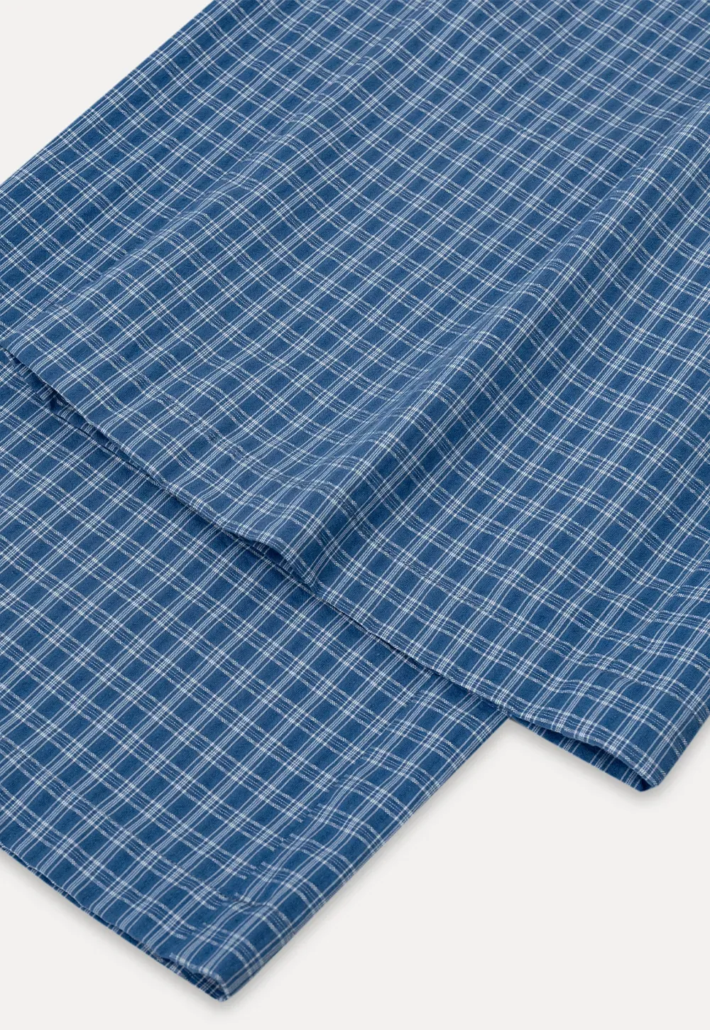 Wide Leg Gingham Check Casual Pants