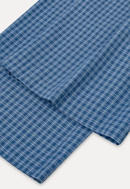 Wide Leg Gingham Check Casual Pants