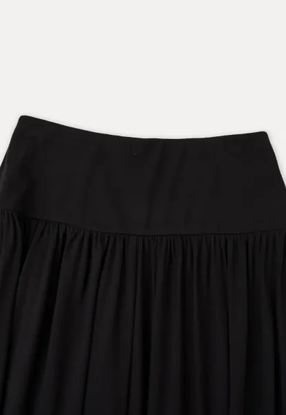 High Waist Pleated Wide Leg Casual Pants