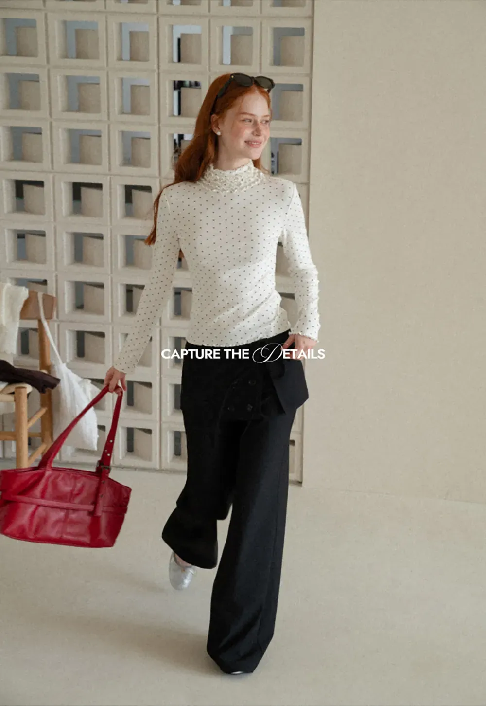Peplum Waist Wide Leg Casual Pants