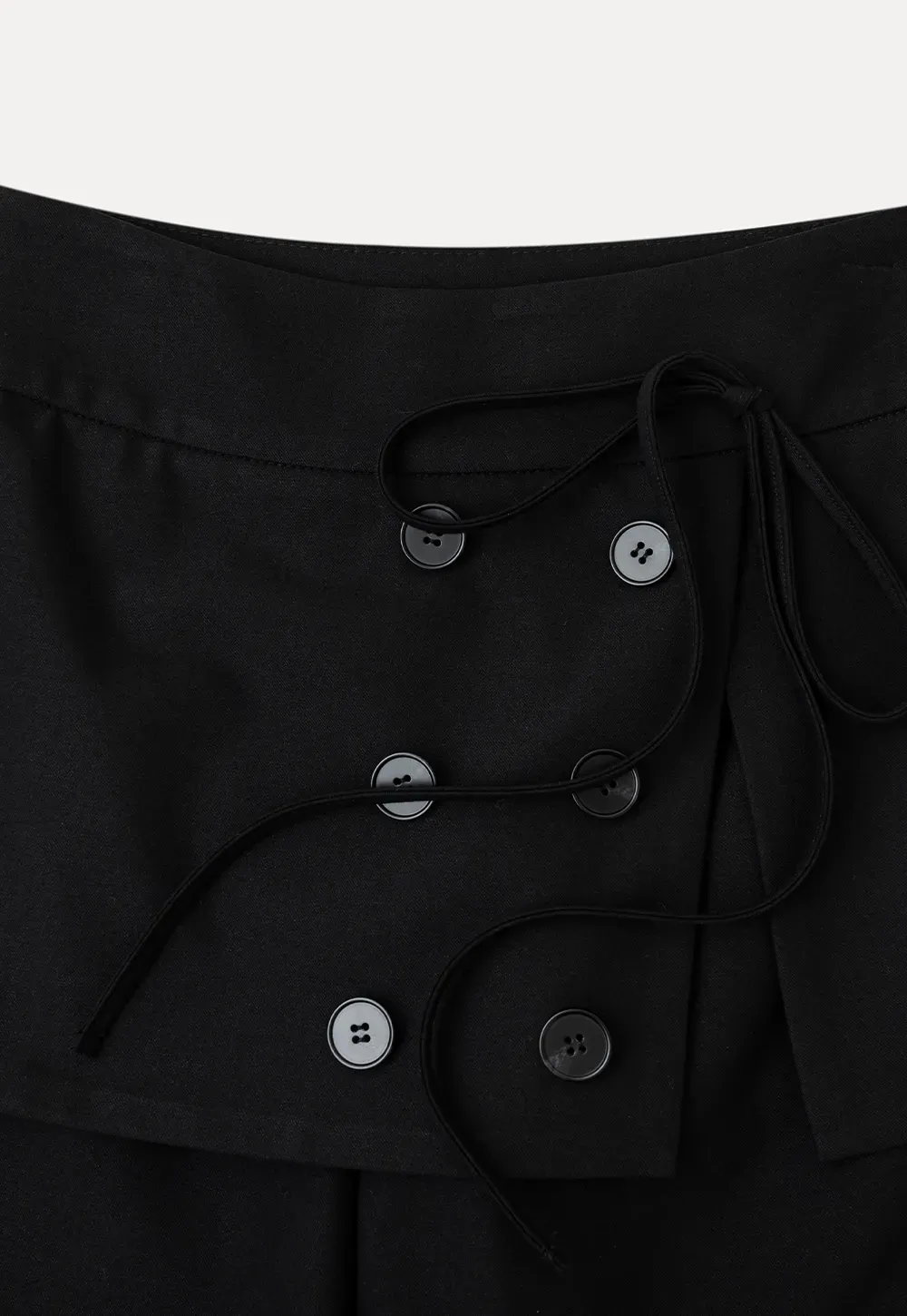 Peplum Waist Wide Leg Casual Pants