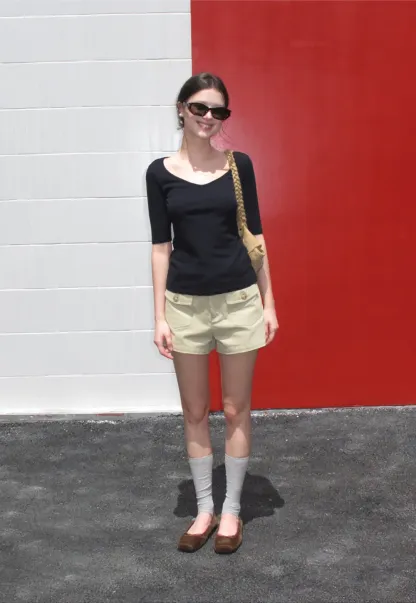 High Waist Cargo Pocket Shorts