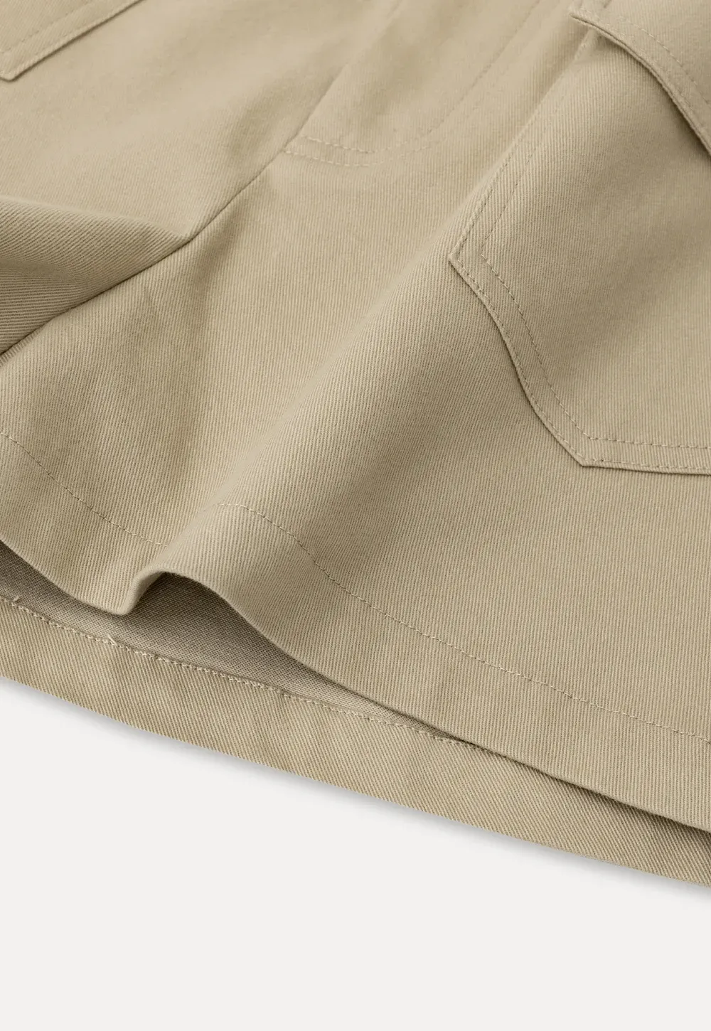High Waist Cargo Pocket Shorts