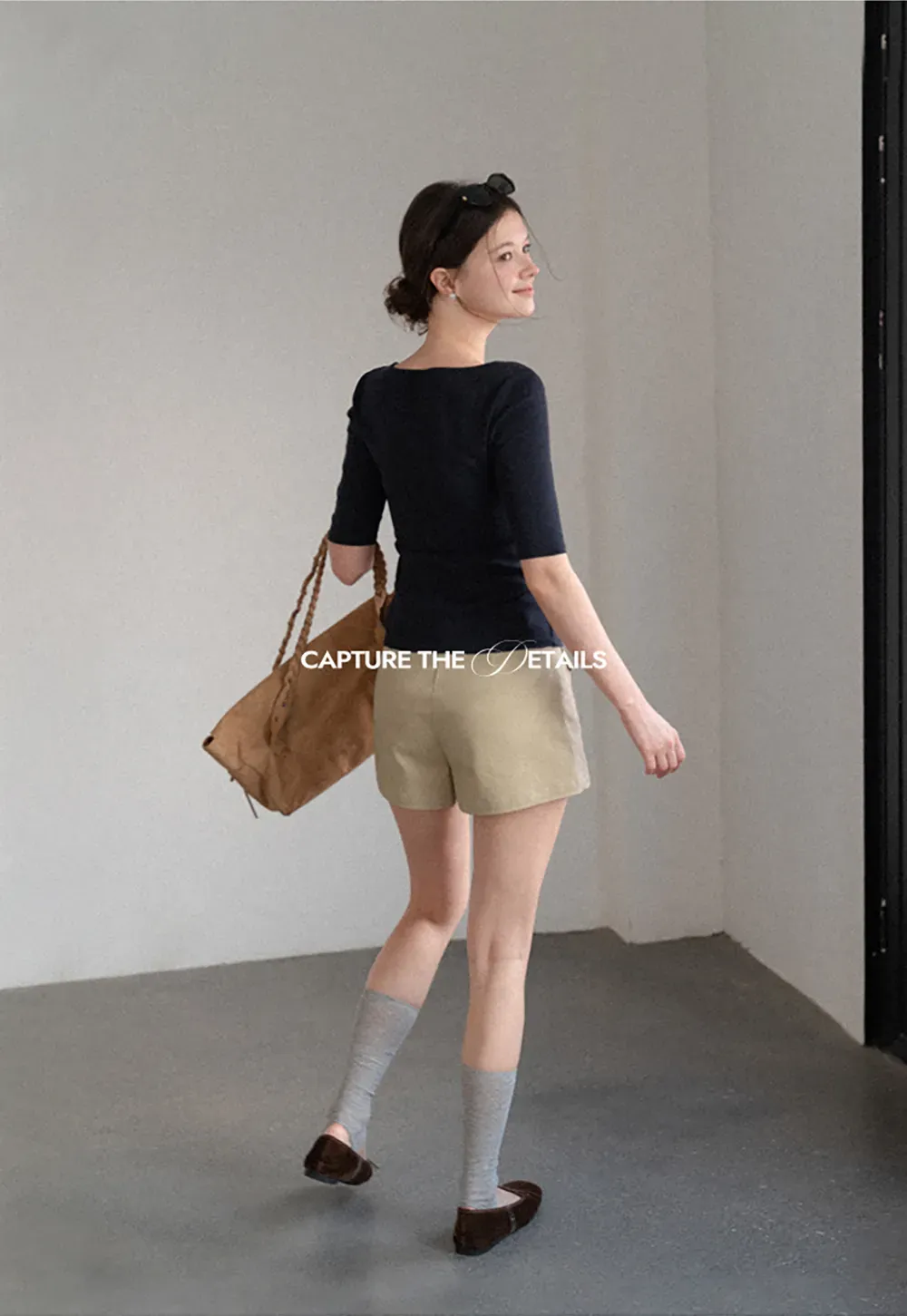 High Waist Cargo Pocket Shorts