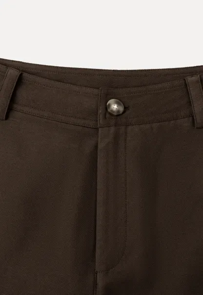Wide Leg High Waist Belted Casual Pants