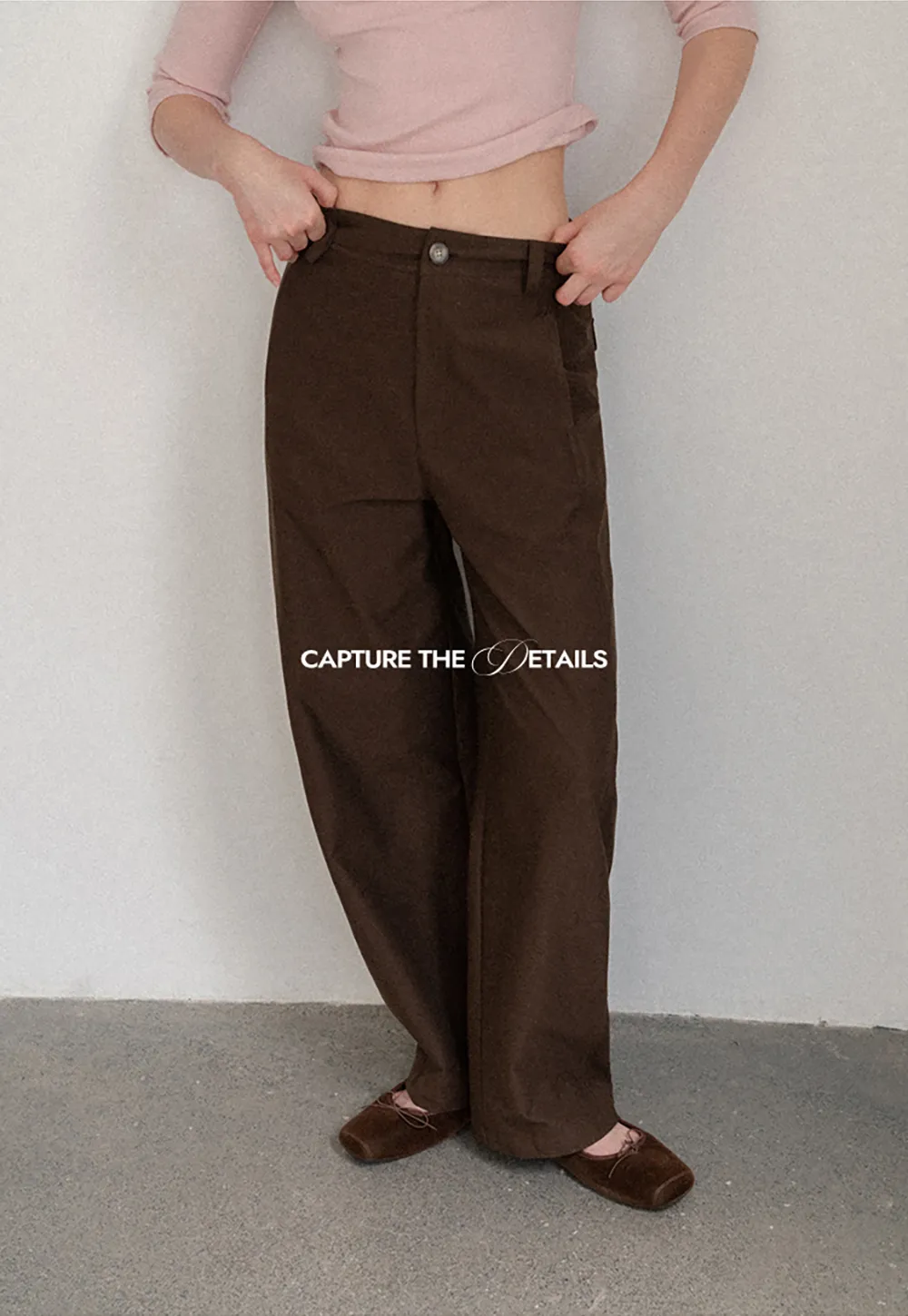 Wide Leg High Waist Belted Casual Pants