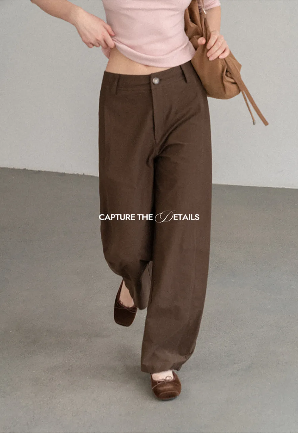 Wide Leg High Waist Belted Casual Pants