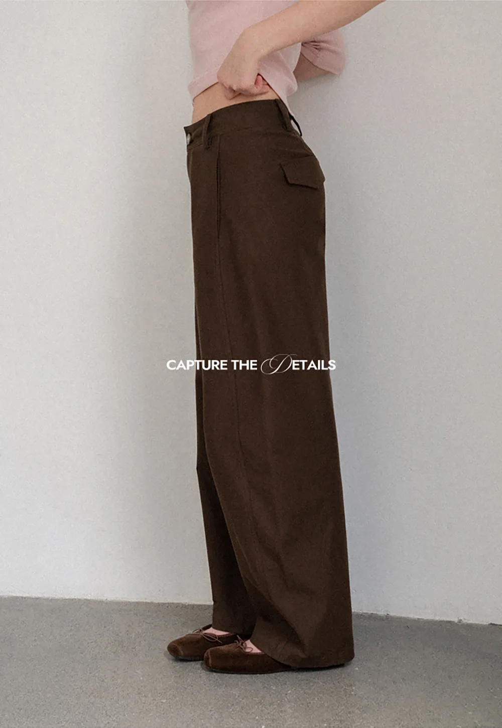 Wide Leg High Waist Belted Casual Pants