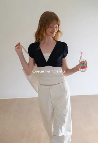 Wide Leg High Waist Belted Casual Pants