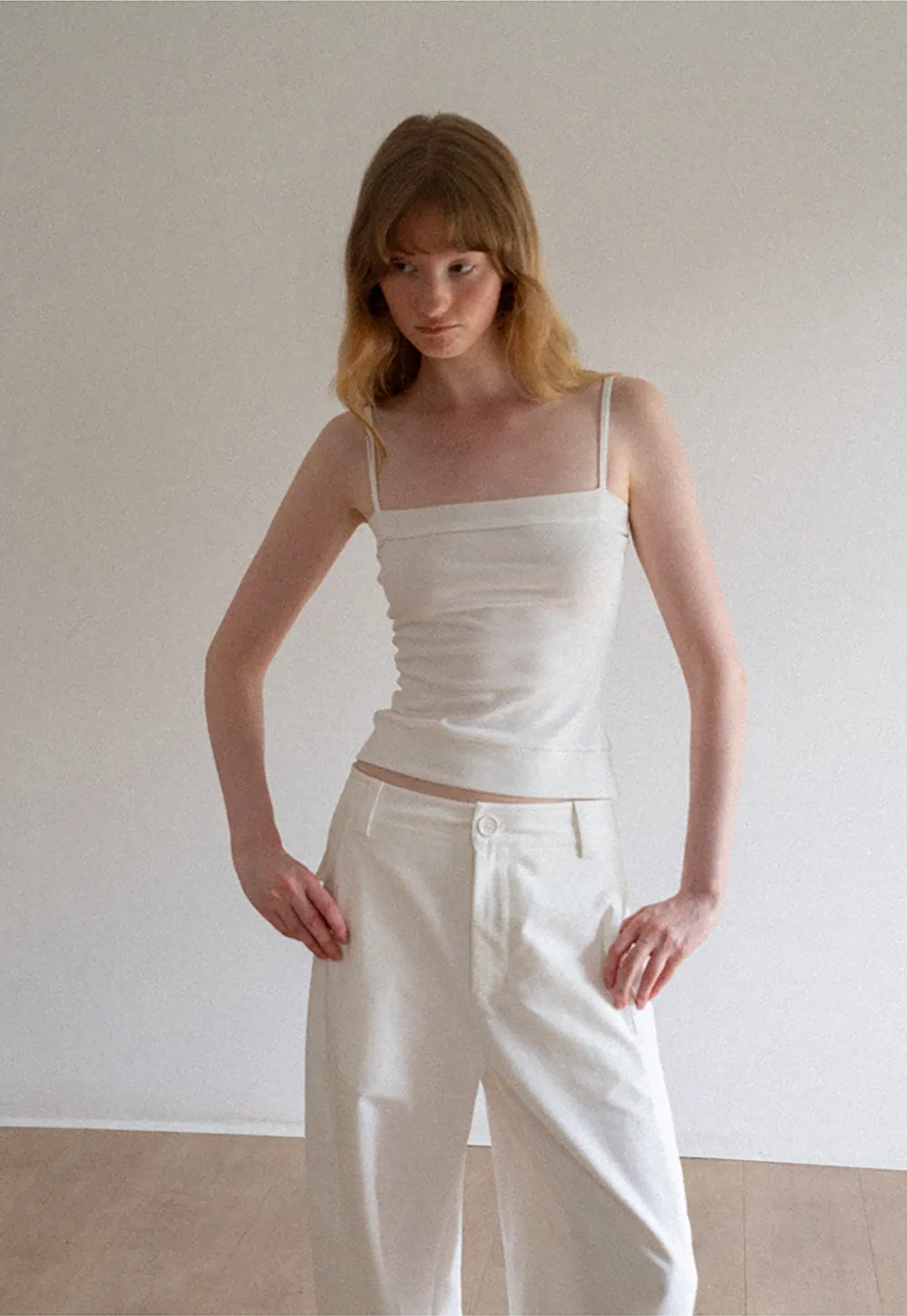 Wide Leg High Waist Belted Casual Pants